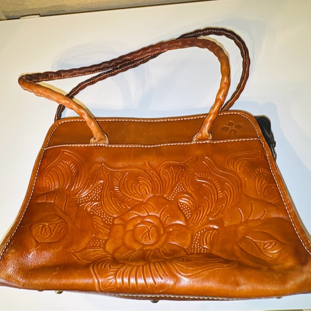 Patricia Nash Italian hand tooled leather satchel bag.​​